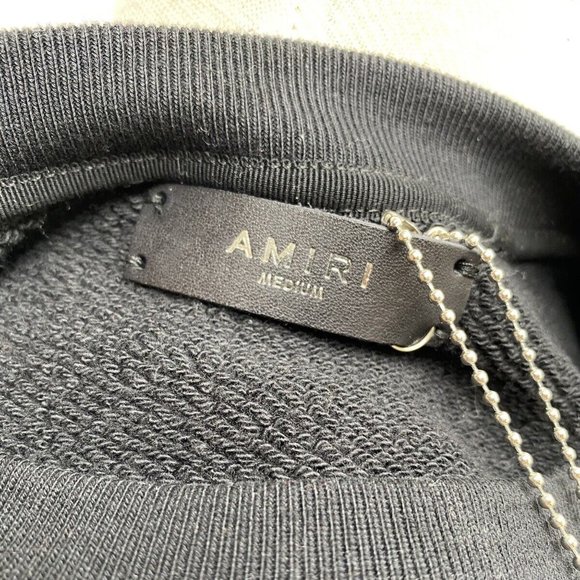 100% Auth NWT Amiri Black Coffee Graphic Print Crew Neck Sweatshirt Oversized M - Picture 5 of 11